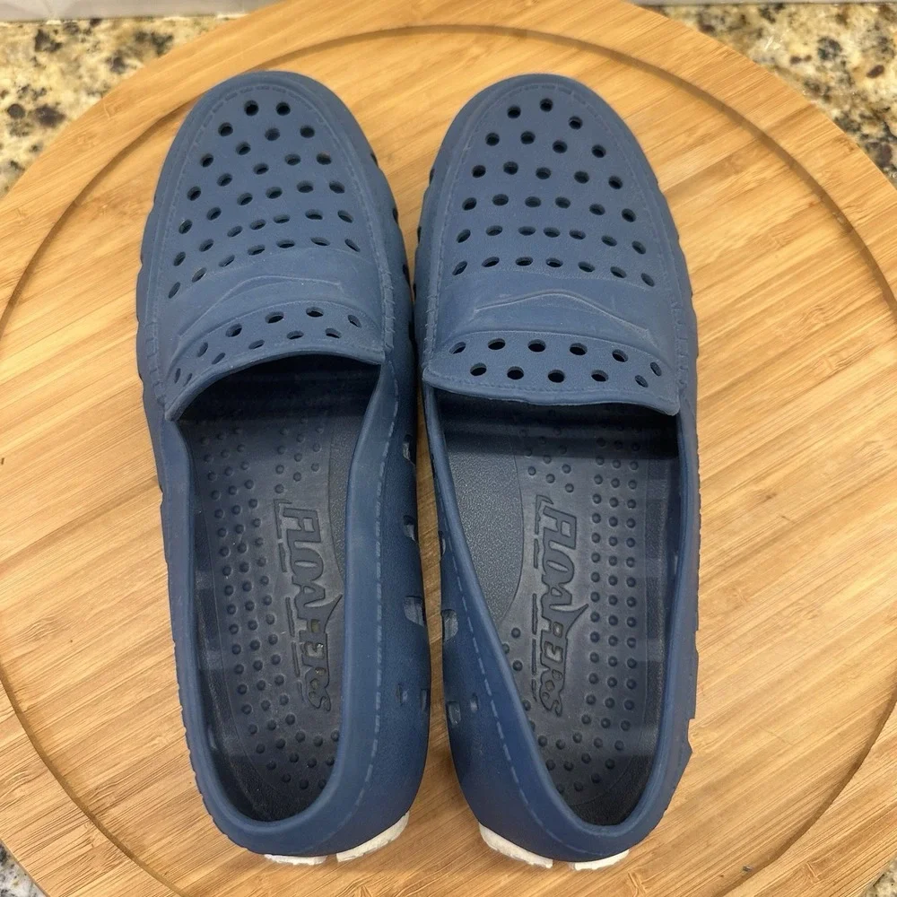 Floafers Prodigy Driver Kids Size 3 Blue Slip On Loafers Shoes Waterproof Preppy